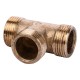 Трійник латунний 3/4″ЗР х 3/4″ЗР х 3/4″ЗР ливарний посилений 660Б - !NoName