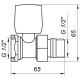 Кран радіаторний прямий ECO Technology ECO5106 1/2″ вентильний з ущільнювачем - ECO Technology