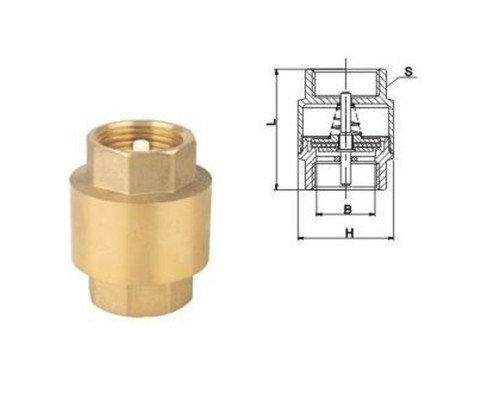 Клапан зворотнього ходу води SOLOMON пл.шт 1/2″ 6020 пласт.шток