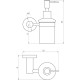 Дозатор жидкого мыла Globus Lux SS8433 SUS304