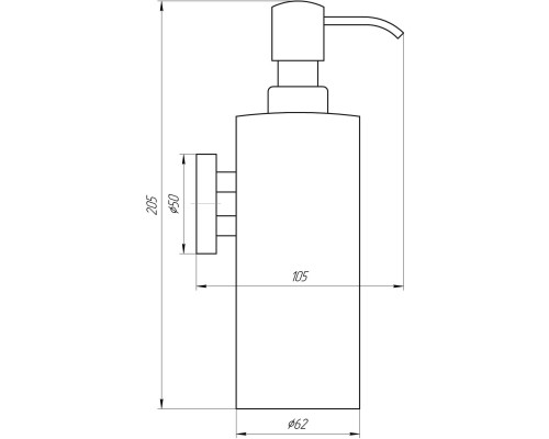 Дозатор рідкого мила Globus Lux SS 8432 SUS304 - Globus Lux