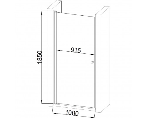 Душові двері PROSNA 100TCW.Line (100W.Line) BRAVO (1уп.) - BRAVO