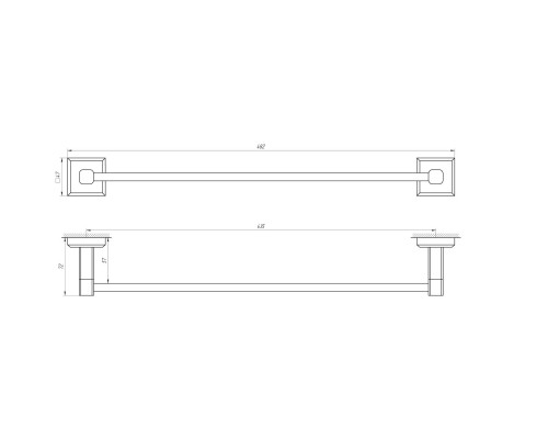 Тримач рушників TOPAZ TKB 9912/45 - TOPAZ