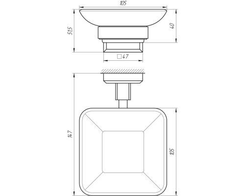 Мильниця TOPAZ TKB 9922A-BL чорна - TOPAZ