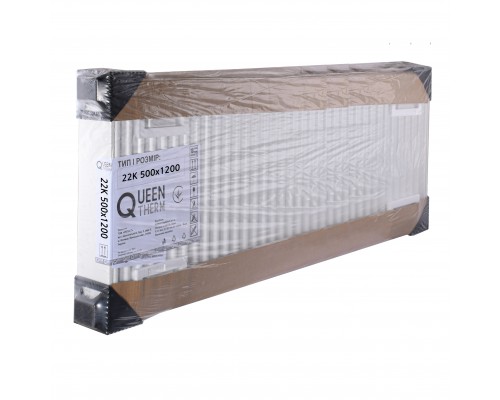 Радіатор сталевий панельний QUEEN THERM 22 бок 500х1200 - QUEEN THERM