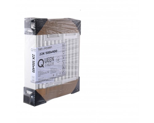 Радіатор сталевий панельний QUEEN THERM 22 бок 500x400 - QUEEN THERM