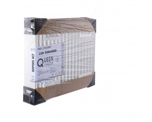 Радіатор сталевий панельний QUEEN THERM 22 бок 500x600 - QUEEN THERM