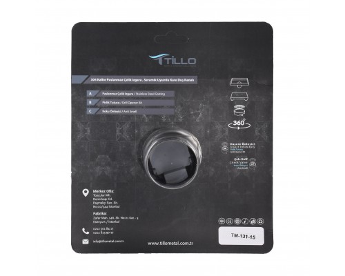 Трап душевой TILLO TM131-15 15х15см