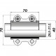 Ремонтный хомут DN20(26,5–27,3 мм) OBA AGAflex