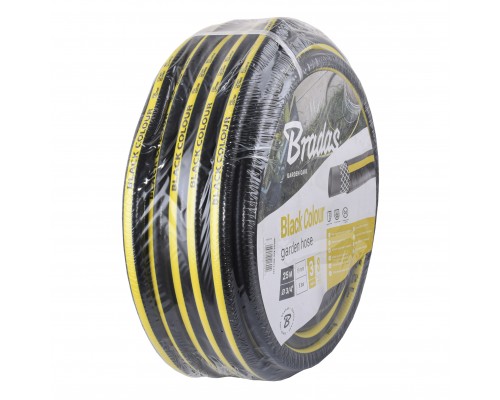 Шланг для поливу BLACK COLOUR 3/4″ 25м, Bradas Польща чорний WBC3/425 - BRADAS