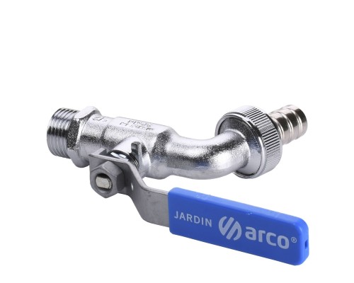 Кран ARCO кульовий для поливу 1/2″ 0413 NANO AntiLime довга ручка - ARCO