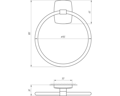 Тримач рушників Perfect Sanitary Appliances RM 1003 - Perfect Sanitary Appliances