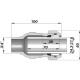 Соединение прямое зажимное с наружной резьбой DN20(24,3-27,5 мм) х 3/4″ AK AGAflex