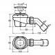 Сифон для душ кабины Domoplex VIEGA Ø70 с металл. решеткой 364755