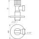 Кран кульовий кутовий SOLOMON 1/2″х1/2″ A7032 (2 шт.) - Solomon