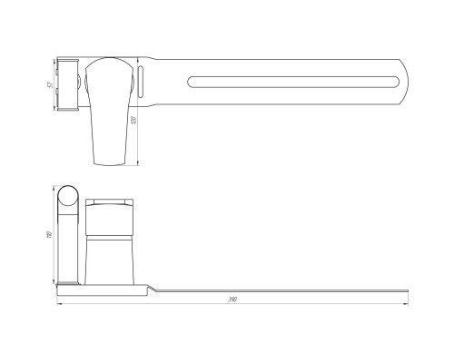 Змішувач для біде Globus Lux QUEENSLAND GLQU-0206 - Globus Lux