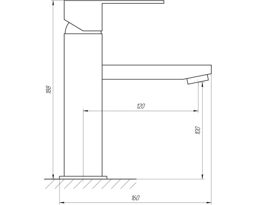 Змішувач для умивальника Globus Lux SICILIA SBQ-101 - Globus Lux