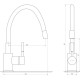 Змішувач для кухні Globus Lux LAZER GLLR-0203SB - Globus Lux