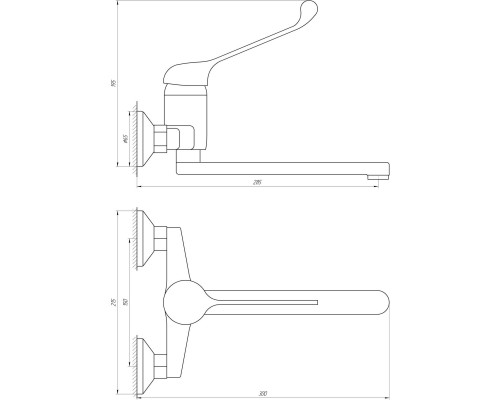 Змішувач для кухні Globus Lux CLINIC GLCA-1044 - Globus Lux