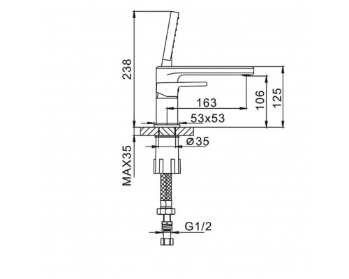 Змішувач для ванни Globus Lux Milano GLM-0109 - Globus Lux