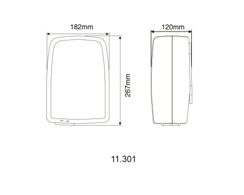 Сушарка для рук HOTEC 11.301 ABS White - HOTEC