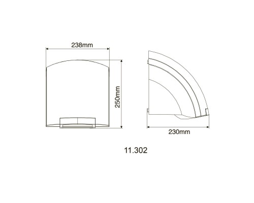 Сушарка для рук HOTEC 11.302 ABS White - HOTEC