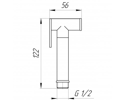 Душова гігієнічна стоп-лійка Globus Lux S-170BL - Globus Lux