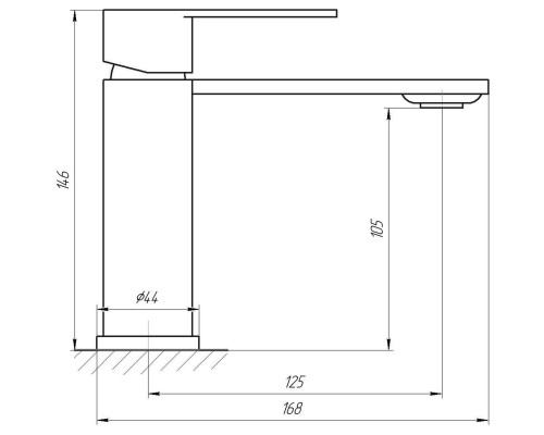 Змішувач для умивальника Globus Lux RING SR-101 - Globus Lux