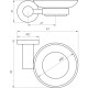 Мильниця Globus Lux BS8408 чорна матова SUS304 - Globus Lux