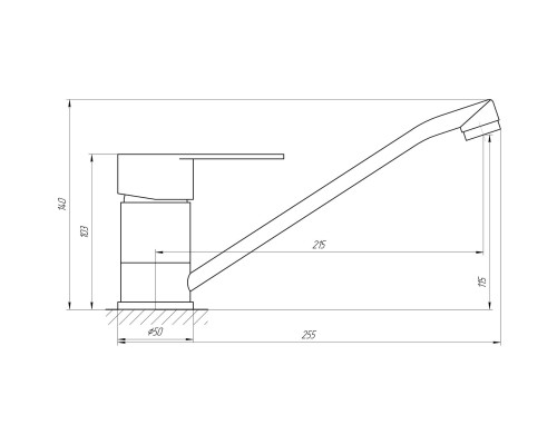 Смеситель для кухни Globus Lux MAIN SM-203