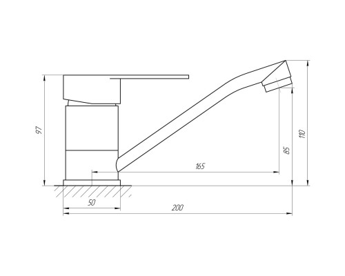 Змішувач для умивальника Globus Lux MAIN SM-203M - Globus Lux