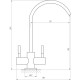 Кран для обратного осмоса Globus Lux ALPEN SBT1-76A-BB