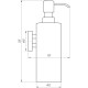 Дозатор жидкого мыла Globus Lux BS8432 черный матовый SUS304