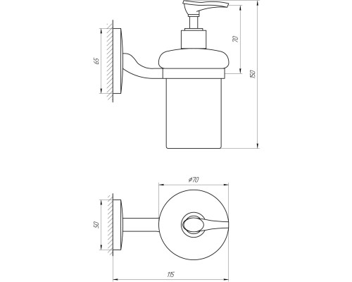 Дозатор рідкого мила Perfect Sanitary Appliances RM 1401 - Perfect Sanitary Appliances