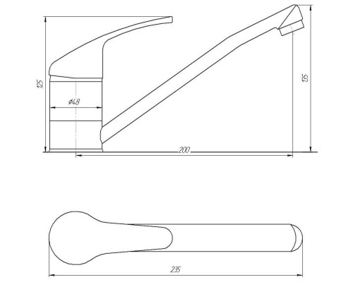 Змішувач для кухні Globus Lux Solly GLSO-0103 - Globus Lux