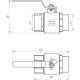 Кран кульовий прямий SELBA 1″ ЗВ КР SL1505 - SELBA