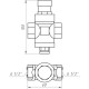 Редуктор под манометр ITAP 1/2″ 361