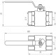 Кран шаровый прямой Q PROFESSIONAL 1″ ВВ КР PN40 QP151