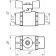 Кран шаровый прямой Q PROFESSIONAL 1/2″ НН КБ PN40 QP153