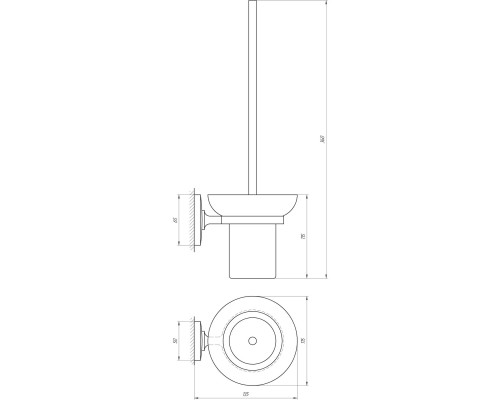 Йоржик настінний Perfect Sanitary Appliances RM1901 - Perfect Sanitary Appliances