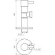 Кран напівобертовий кутовий SOLOMON 1/2″х1/2″ Lazer 7076 - Solomon