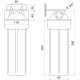 Посилена фільтр-колба для гар. води Bіо+ systems HT-10, 3/4″ - Bio+ Systems