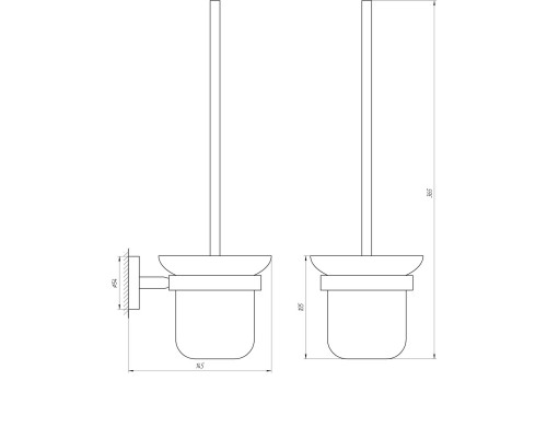 Йоржик настінний Globus Lux BS8429A чорний матовий SUS304 - Globus Lux