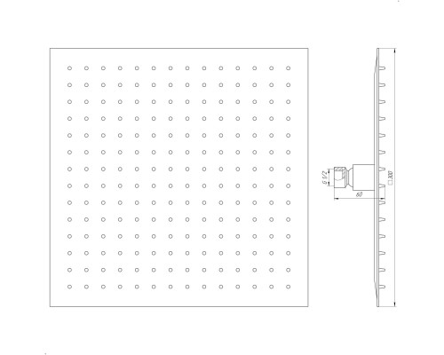 Душова лійка Globus Lux ST-0300-Q-BB - Globus Lux