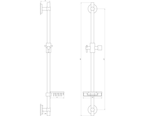 Душова стійка Dishi T1107C - Dishi