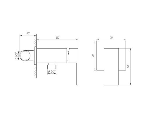 Змішувач гігієнічний Globus Lux Milano GLM-0-106MIX-Graphite - Globus Lux