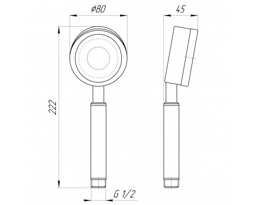 Душова лійка Globus Lux SUS-008H - Globus Lux