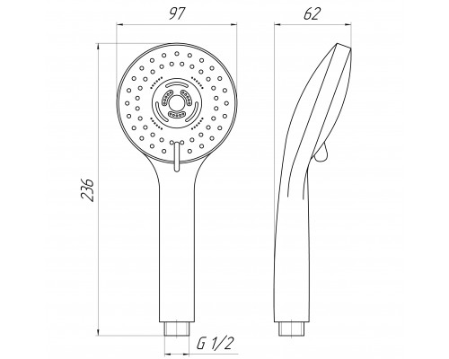 Душевая лейка Globus Lux NSD-2011-LUX Blister