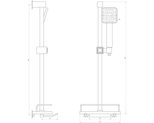 Душова стійка Dishi L116-TP-KIT - Dishi