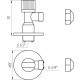 Кран шаровый угловой с цангою SOLOMON 1/2″х3/8″ A7032 - Solomon